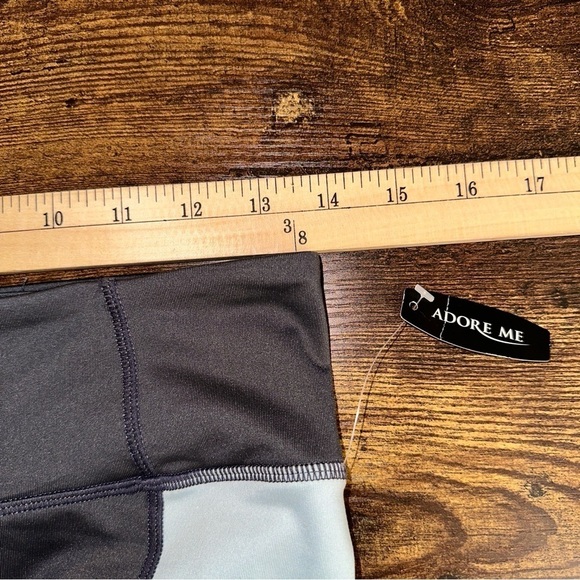 Adore Me Women's Pants Gray Large Aadya‎ Wide Waistband Yoga Pull-On Leggings - Picture 3 of 12